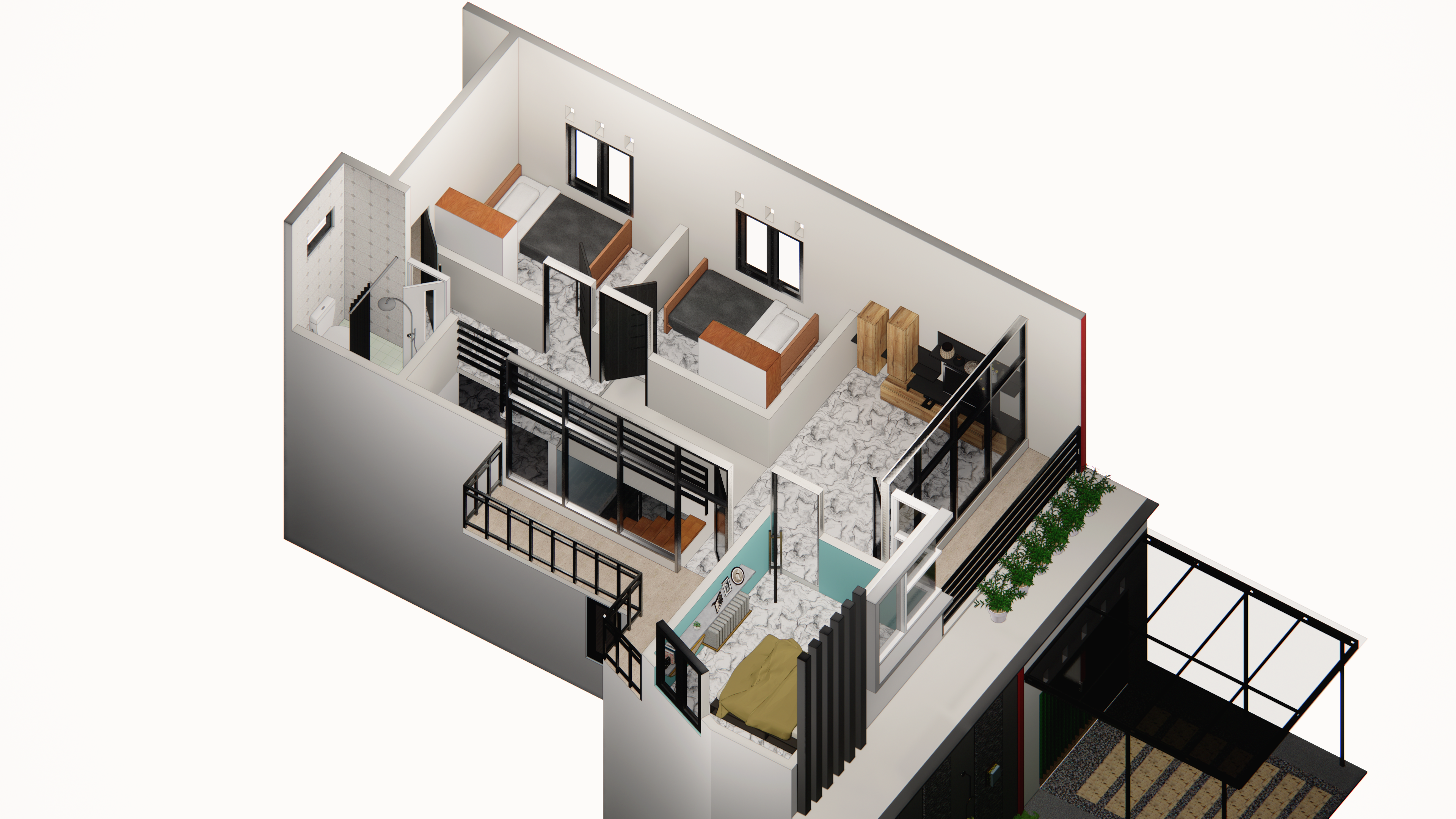 Jasa desain minimalis 2 72m2 2 lantai