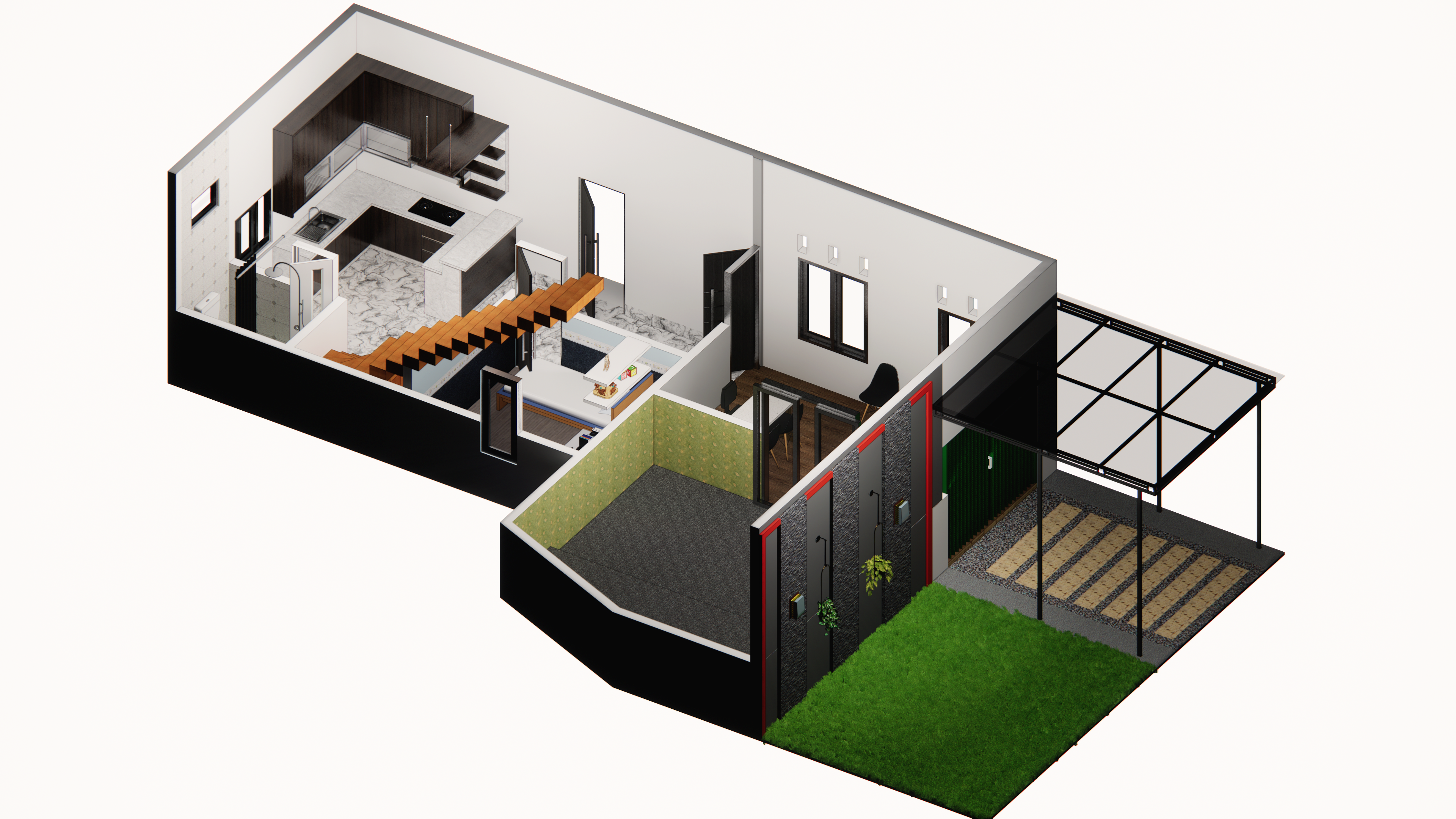 Jasa desain minimalis 2 72m2 2 lantai